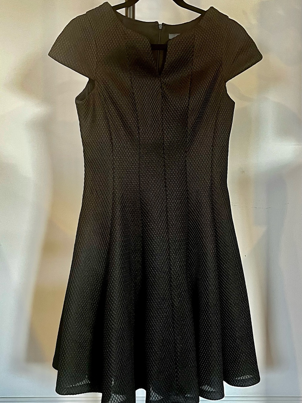 julia jordan Bronze Textured Fit-and-Flare Mini Dress Size 6 - Picture 2 of 8
